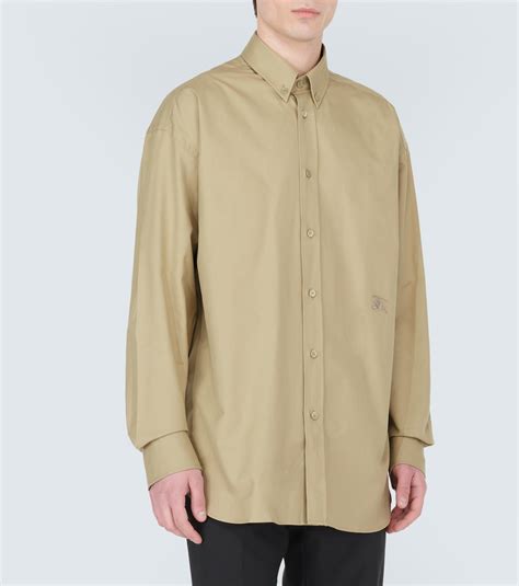 EKD cotton Oxford Shirt in brown 